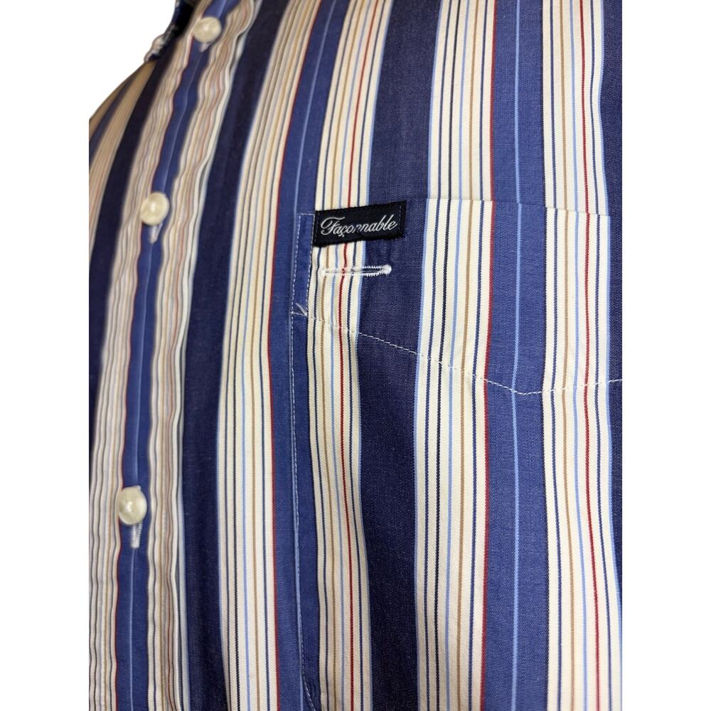 Faconnable Vintage 1990’s Vertical Stripe Button Down from Nordstrom - Picture 6 of 7